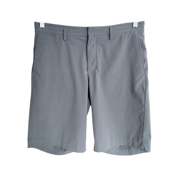 NIKE Golf Shorts Dri-Fit Standard Fit Flat Front Grey Lightweight Summer 32 - Picture 1 of 11